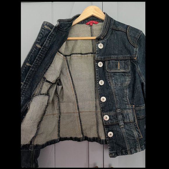 Smart Set Denim moto jacket - Picture 5 of 6